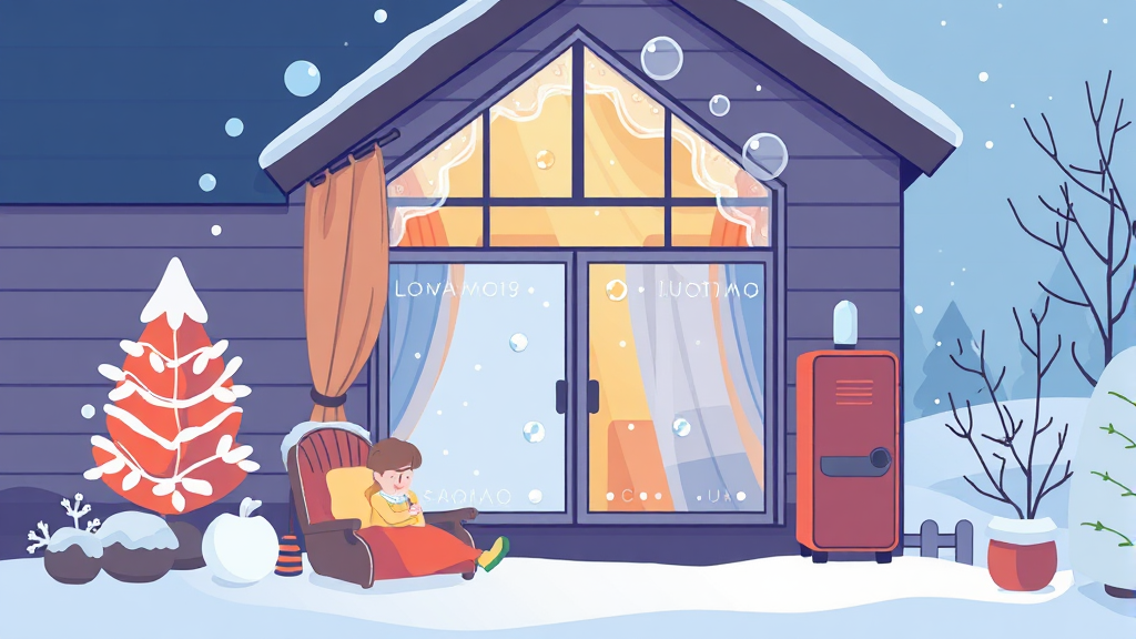 난방비 절약 기본 원칙 (illustration 스타일)