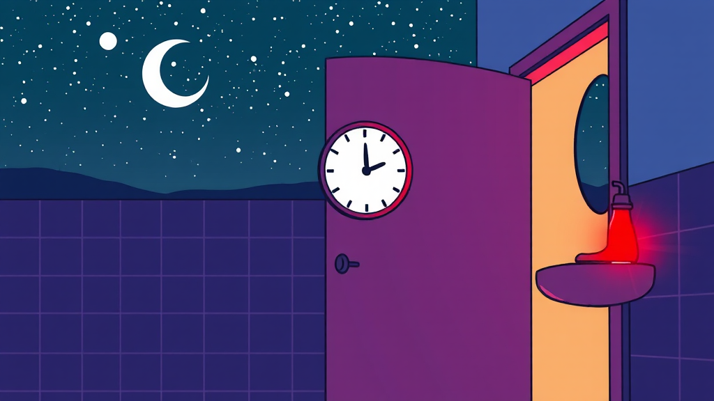 잦은 소변, 뭘 의미할까요? (cartoon 스타일)