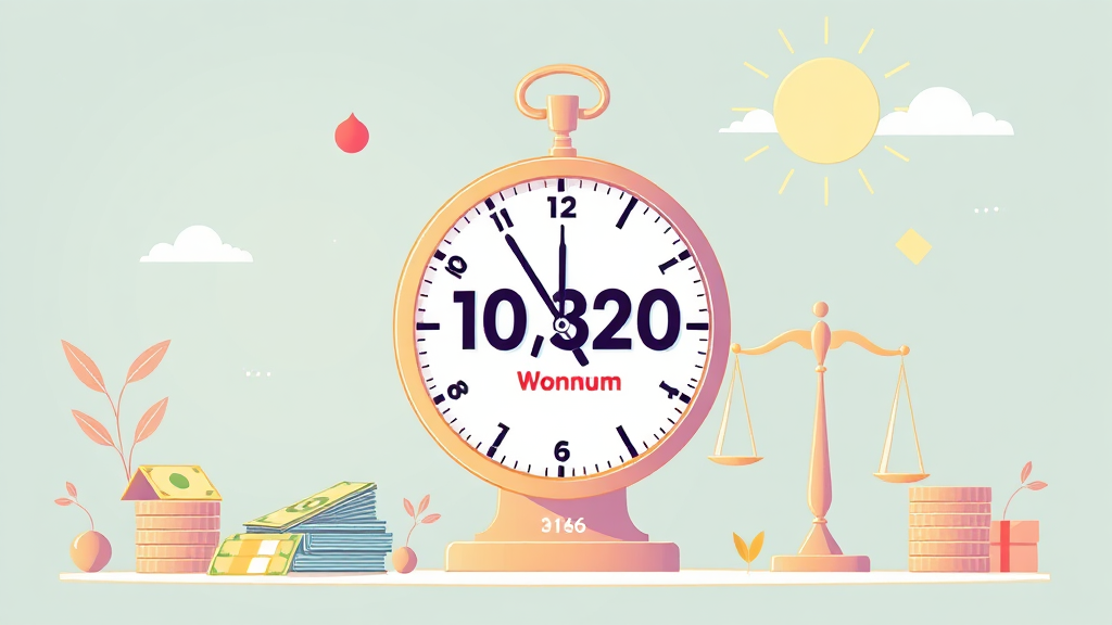 2026년 최저임금 핵심 정보 (illustration 스타일)