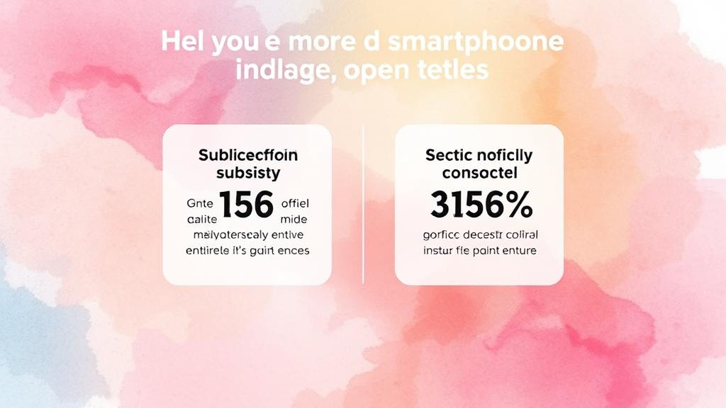 핸드폰 구매 시 정보의 중요성: 공시지원금 vs 선택약정 (watercolor 스타일)