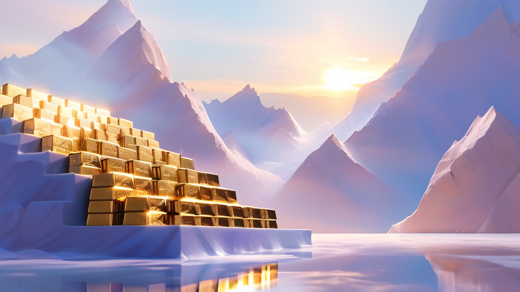 골드 선물 거래의 첫걸음: EZ스퀘어 최소 증거금과 투자 전략 (watercolor 스타일)