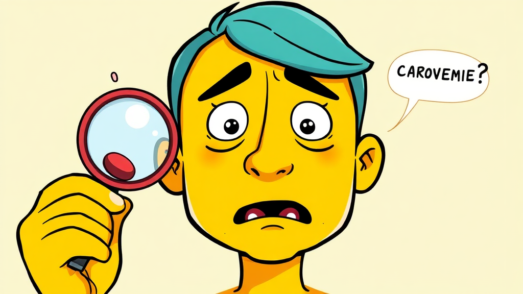 섭취 시 주의사항 및 부작용 (cartoon 스타일)