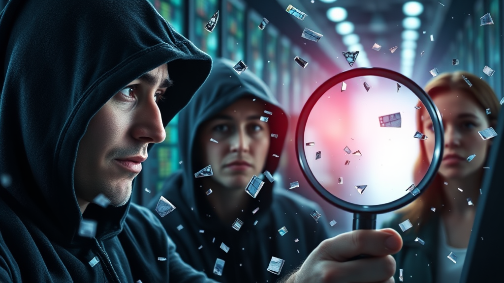 개인정보 유출 피해 예방 (realistic 스타일)