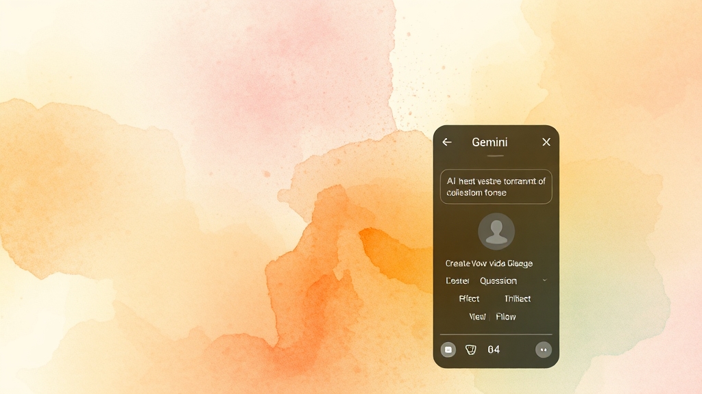 제미나이 앱 사용법 및 기능 (watercolor 스타일)