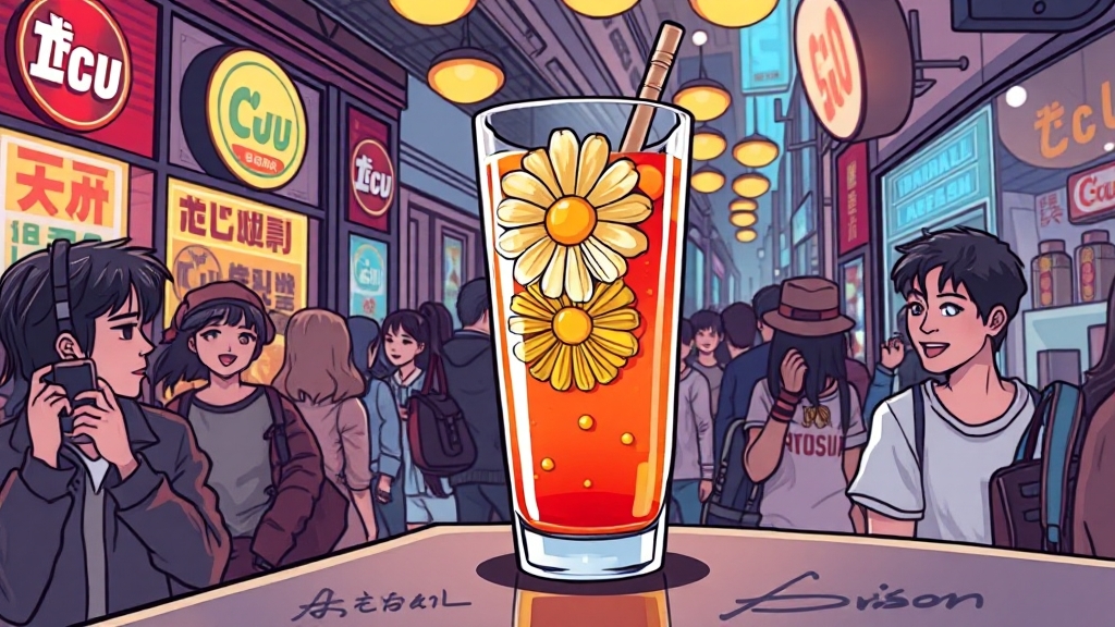 주류 시장에 미친 지드래곤의 영향 (cartoon 스타일)