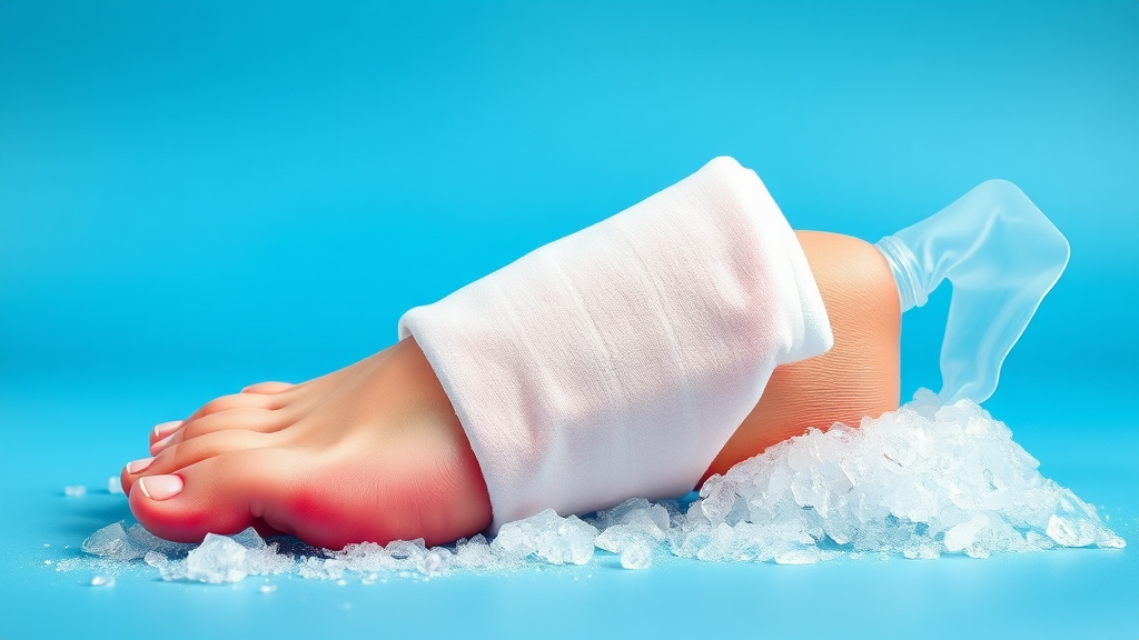 냉찜질 vs 온찜질, 핵심 비교 정리! (realistic 스타일)