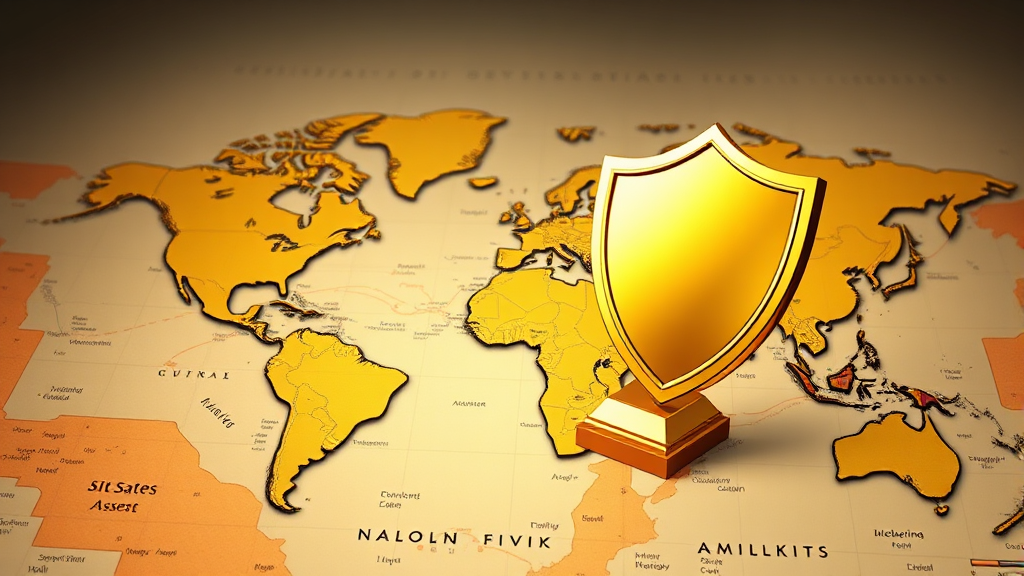 지정학적 리스크, 안전자산 선호 심리 (realistic 스타일)