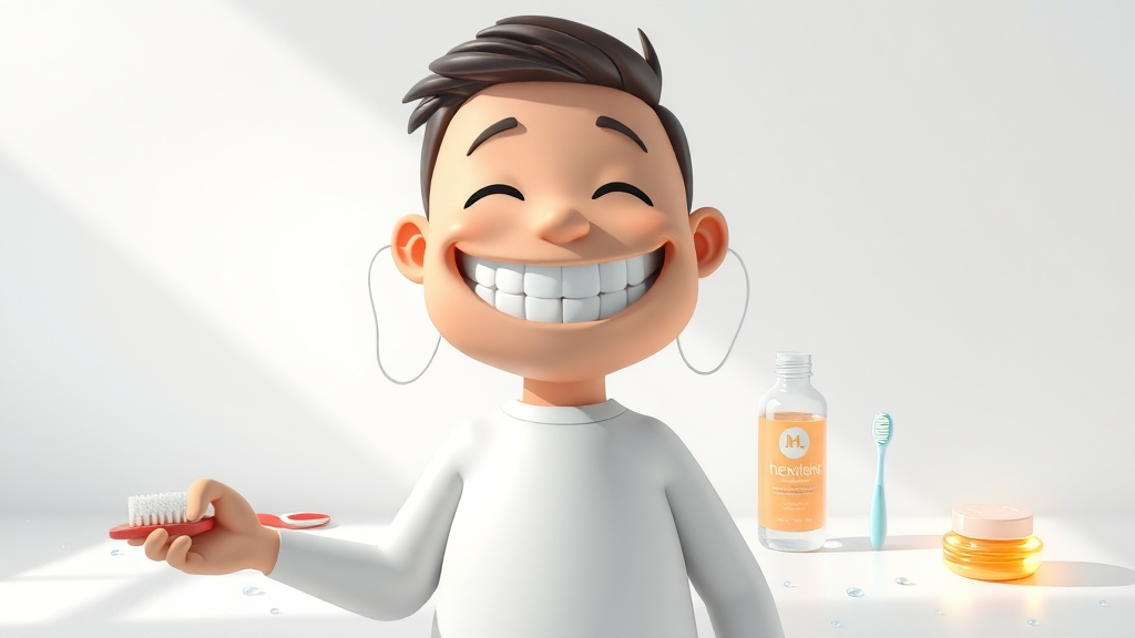 가글부터 칫솔질까지! 올바른 구강 청결법 (illustration 스타일)