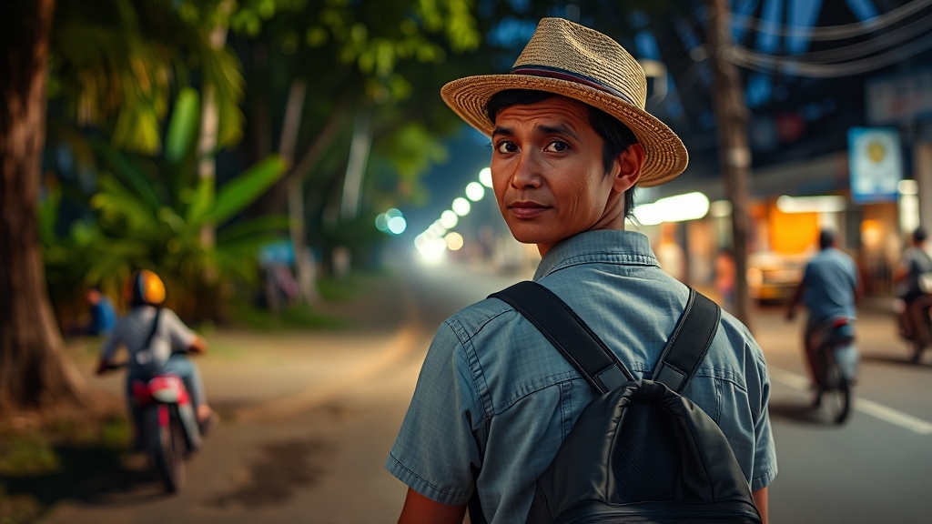 캄보디아 여행 시 주의사항: 안전사고 예방 (realistic 스타일)