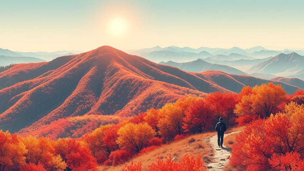 2025 단풍 절정 시기는? (illustration 스타일)
