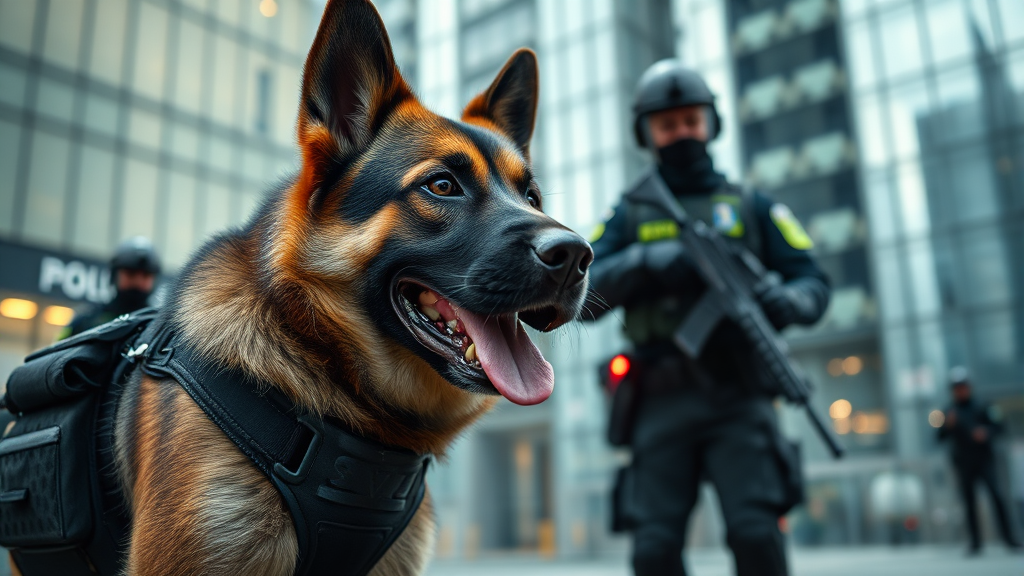 경찰 수사 및 대응 상황 (realistic 스타일)