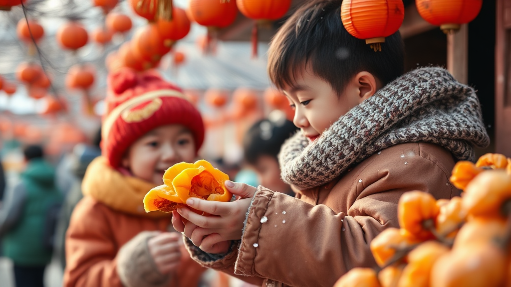 완주 곶감축제 개요 (realistic 스타일)
