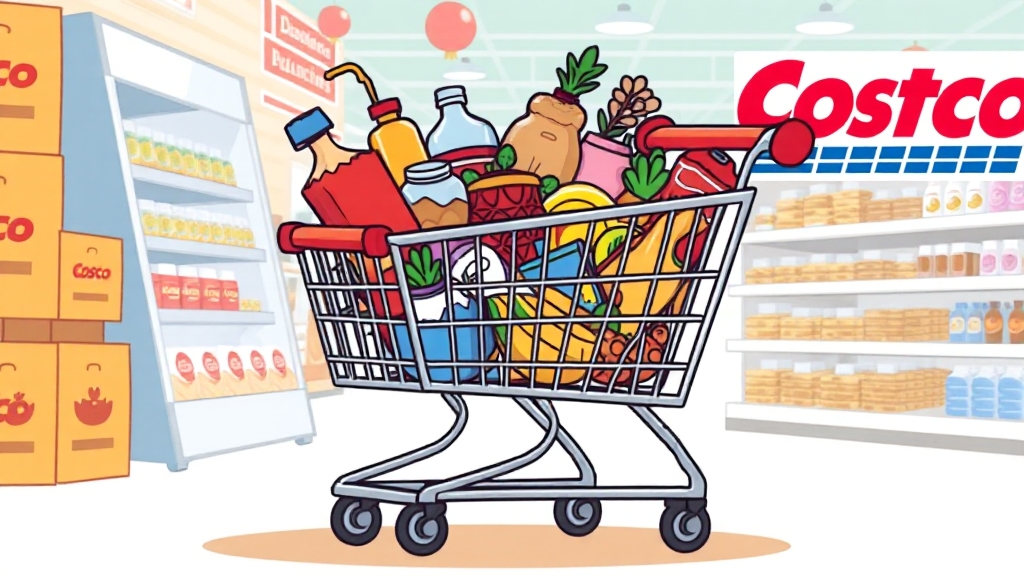 코스트코 쇼핑 리스트 만들기 (cartoon 스타일)