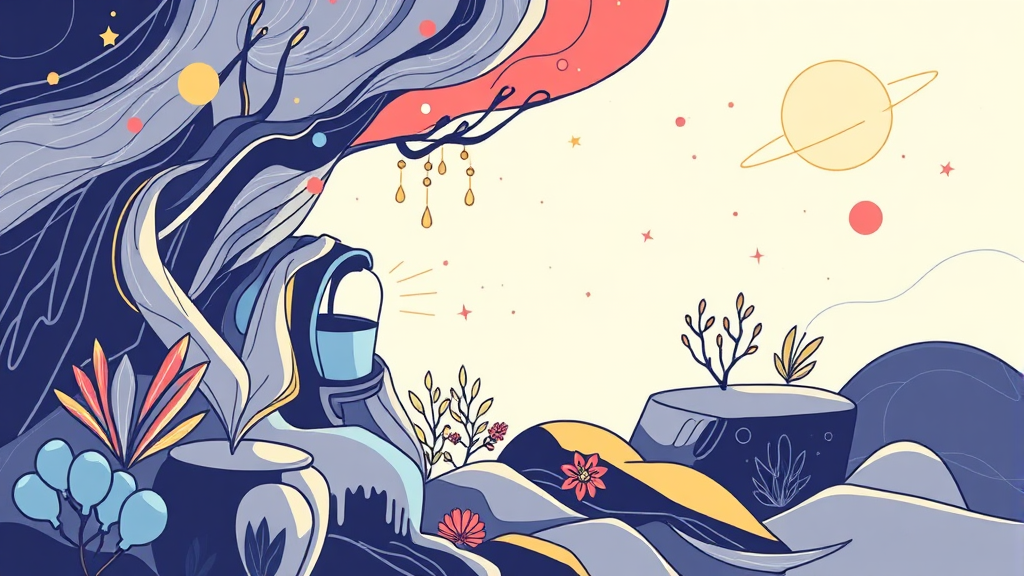 바이브 코딩의 핵심 원리: 생각하는 대로 구현된다 (illustration 스타일)