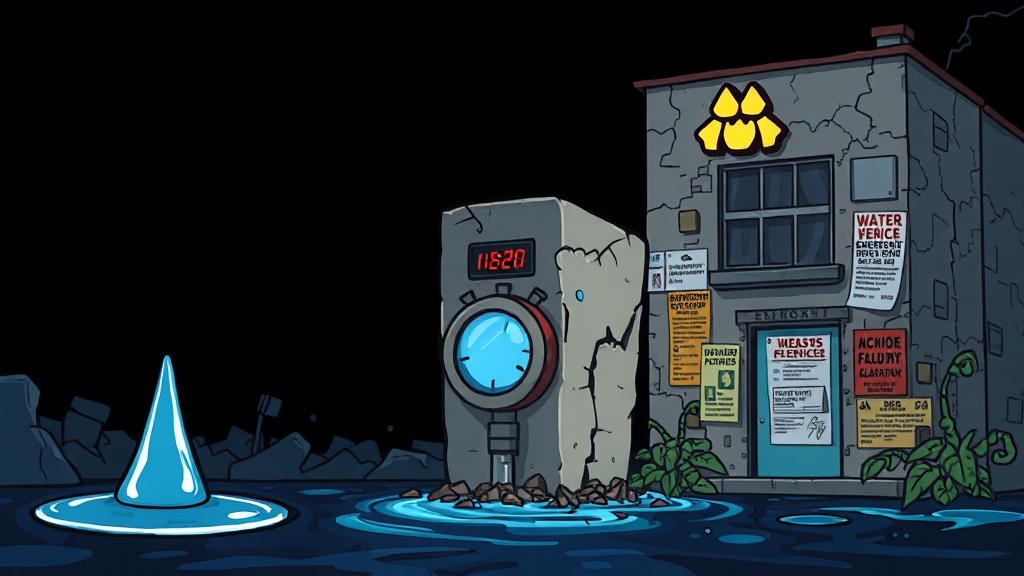 누수 원인 진단 및 초기 대응 (cartoon 스타일)