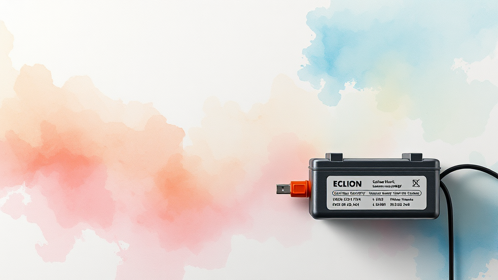 충전기 선택 핵심 가이드 (watercolor 스타일)