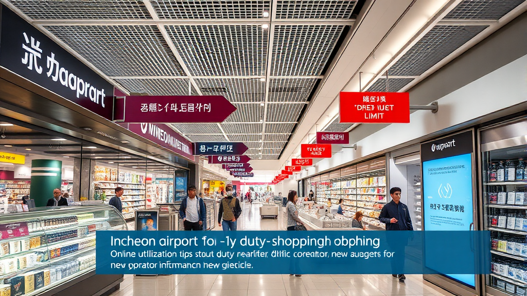 똑똑한 인천공항 면세점 쇼핑 가이드 (realistic 스타일)