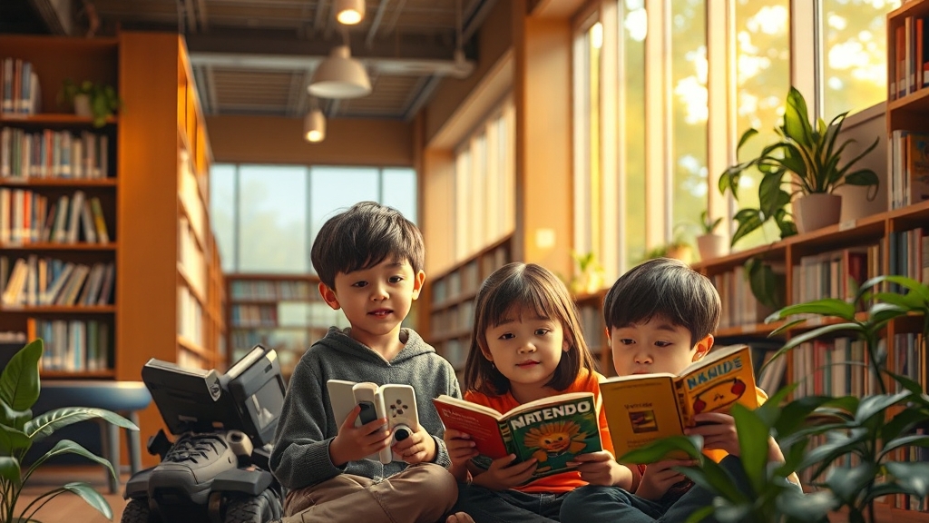 도서관, 왜 가야 할까? (realistic 스타일)