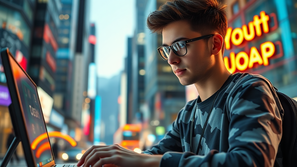 청년 일자리 지원 정책 (realistic 스타일)