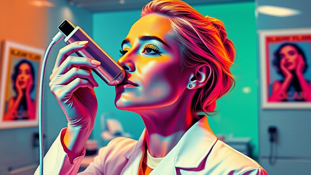 피부과 시술, 효과 있을까? (popart 스타일)