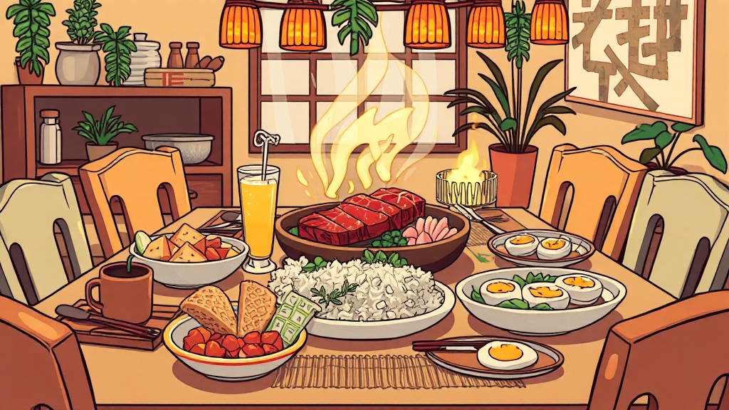 홈파티 준비 가이드 (illustration 스타일)