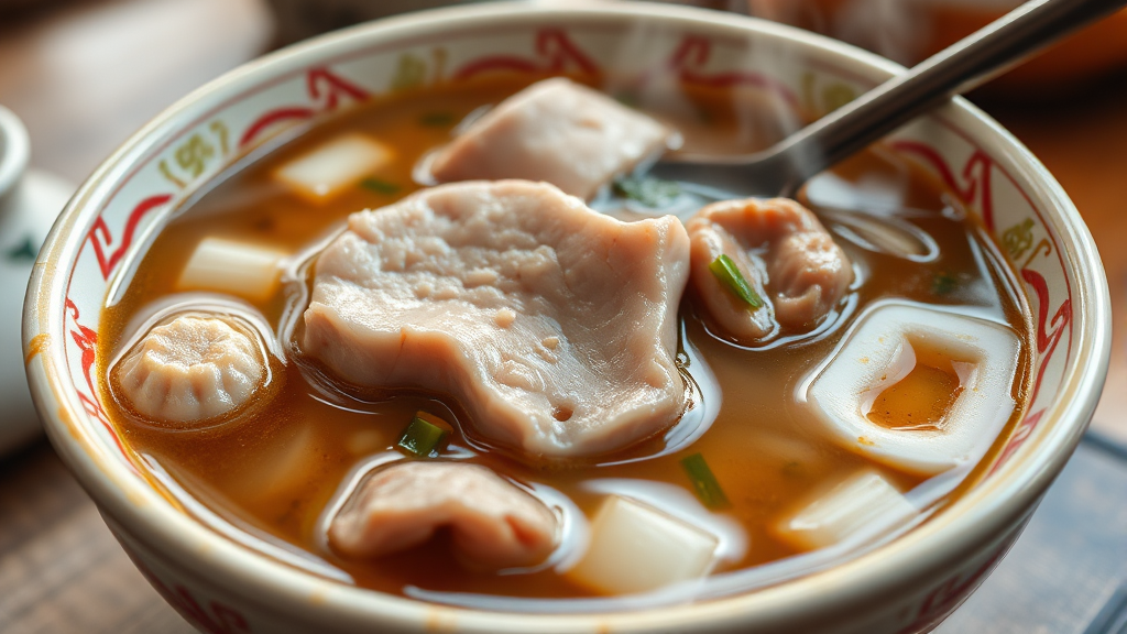 마산식당 돼지국밥, 왜 특별할까? (realistic 스타일)