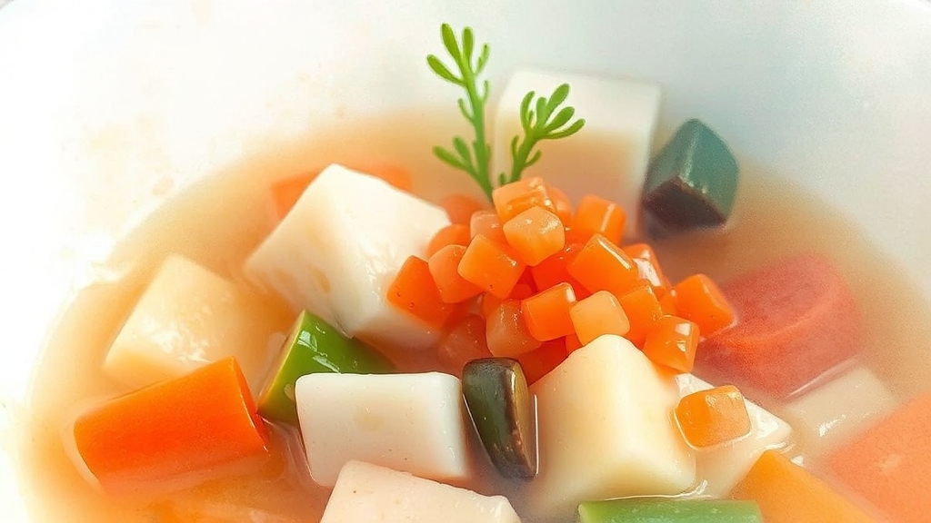 채소 및 재료 손질 (watercolor 스타일)