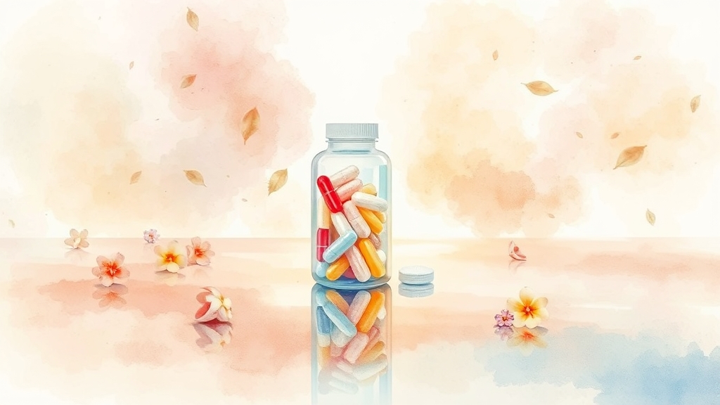 섭취 방법 및 주의사항 (watercolor 스타일)