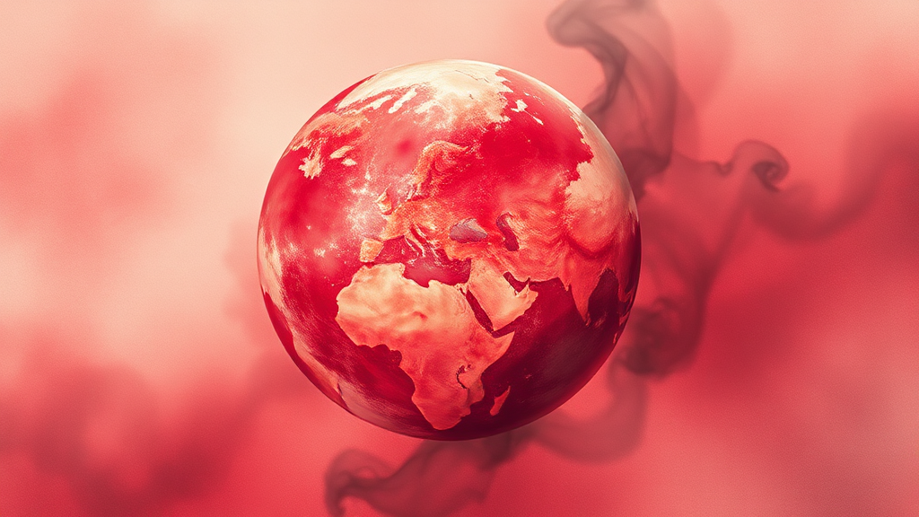 국제 정세 및 외신 동향 (watercolor 스타일)