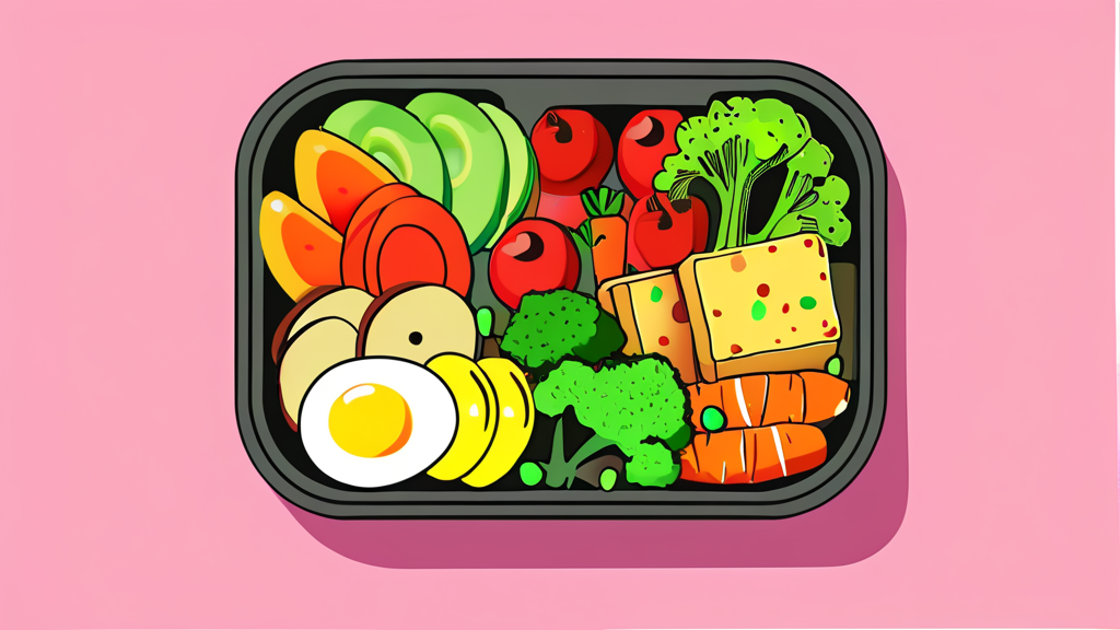 샐그램 외 다른 다이어트 도시락 서비스 비교 (cartoon 스타일)