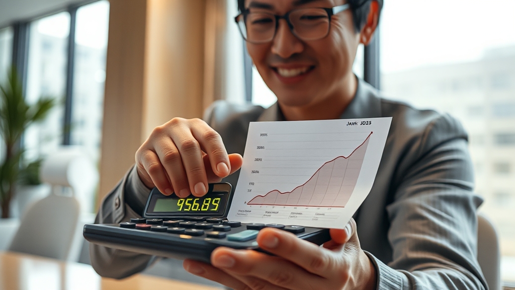 수수료 계산법 & 최신 정보 (realistic 스타일)