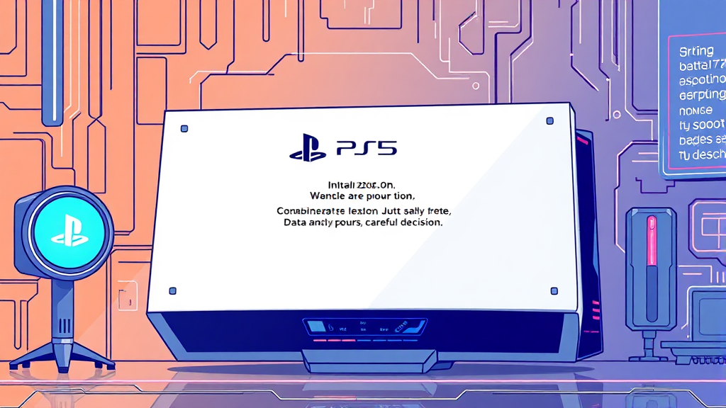 PS5 초기화 방법 & 주의사항 (illustration 스타일)