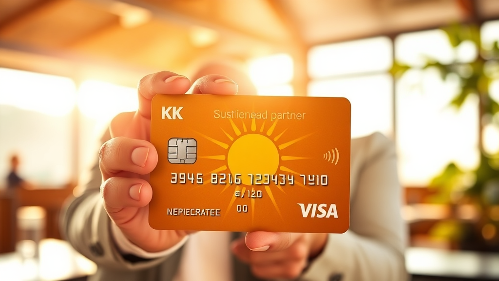 KB 햇살론 카드의 핵심 혜택과 이용 한도 (realistic 스타일)