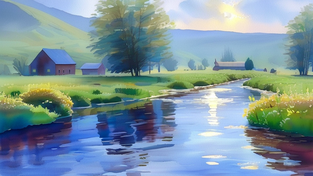 고유가 지원금 신청 방법은 어떻게 되나요? (watercolor 스타일)