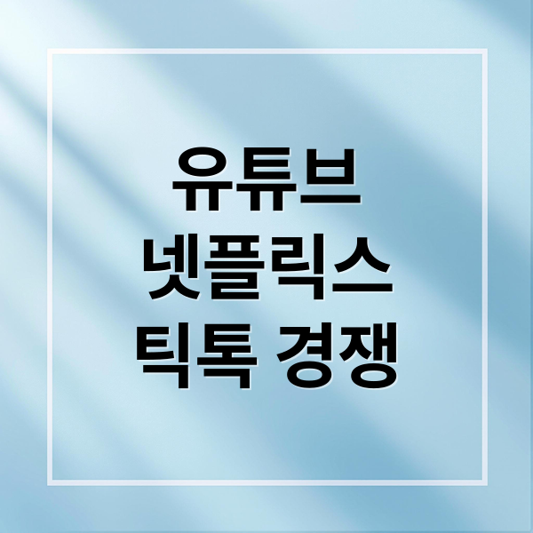 유튜브
넷플릭스
틱톡 경쟁 (유튜브 광고 넷플릭스 틱톡 경쟁)