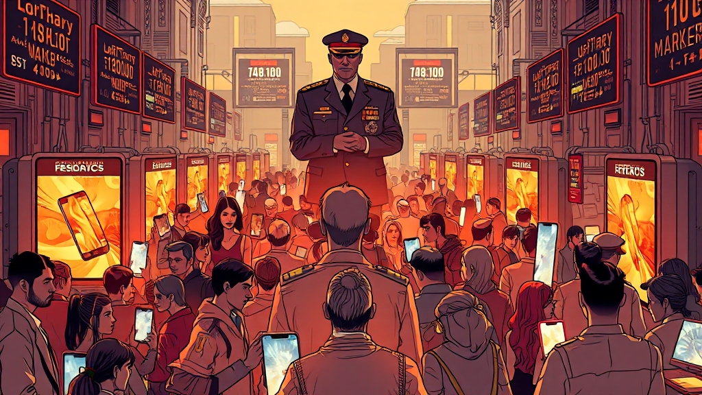 시장 과열 우려와 대응 (illustration 스타일)