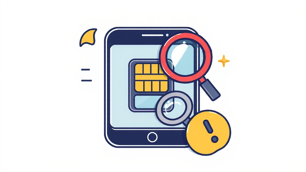 자급제폰 & 중고폰 유심 교체 (illustration 스타일)