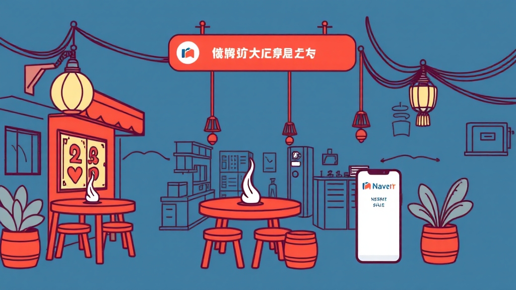 네이버 지도 예약 탭, 이렇게 써보세요! (illustration 스타일)