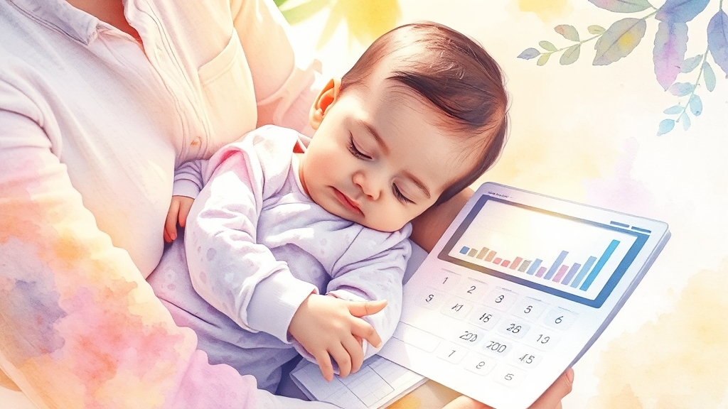 육아휴직 급여, 얼마나 받을까? (watercolor 스타일)