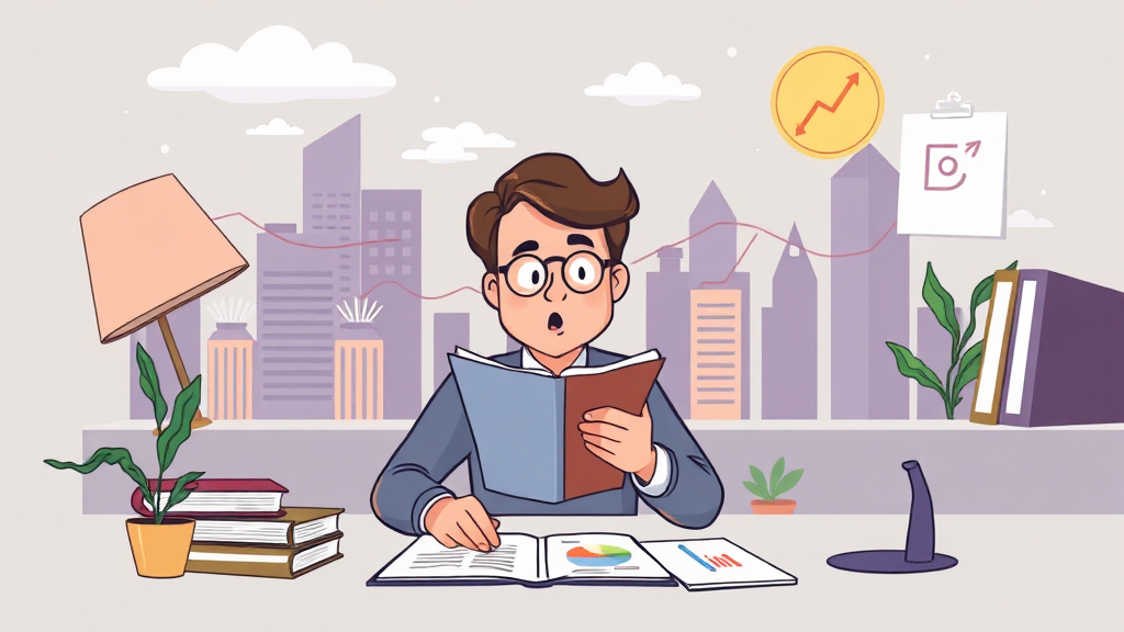 성공적인 투자를 위한 자세 (cartoon 스타일)