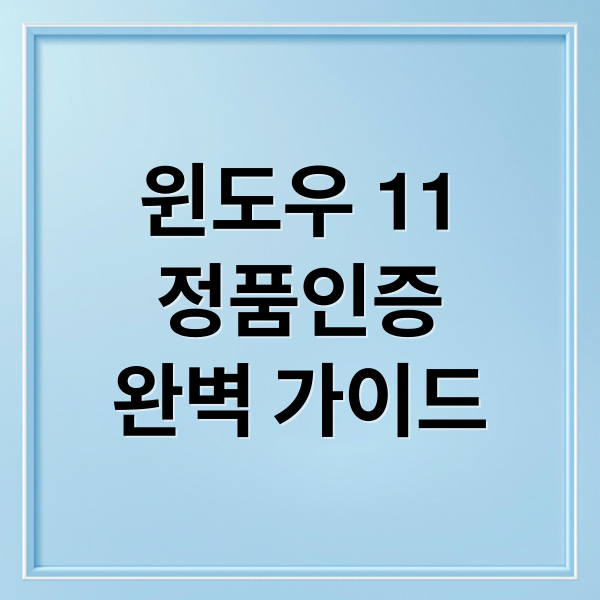 윈도우 11
정품인증
완벽 가이드 (윈도우11 정품인증 cmd)
