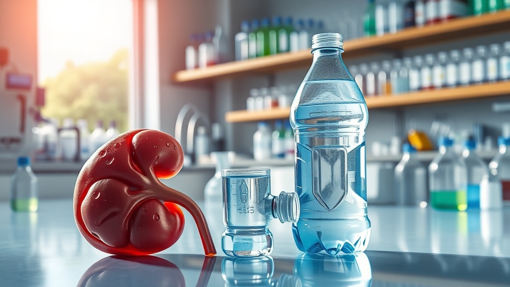 수분, 건강에 어떤 영향을 줄까? (realistic 스타일)