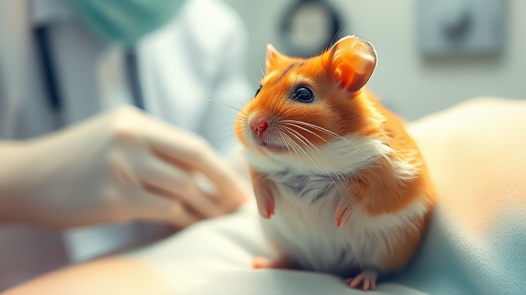 햄스터 종양 종류와 치료 (watercolor 스타일)