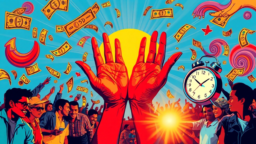 근로장려금, 왜 중요할까요? (popart 스타일)