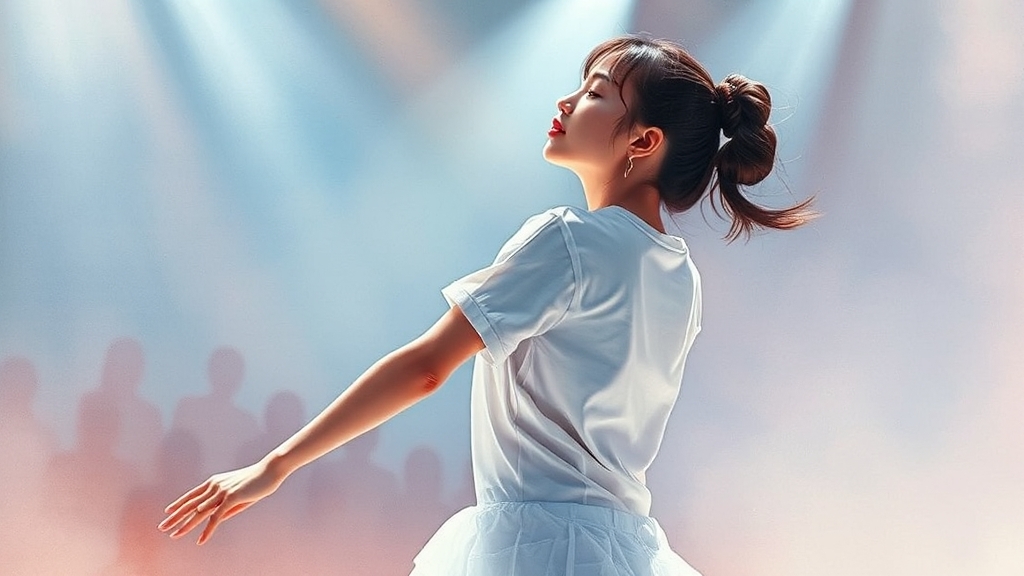 무대 의상 논란에 대한 해명 (watercolor 스타일)