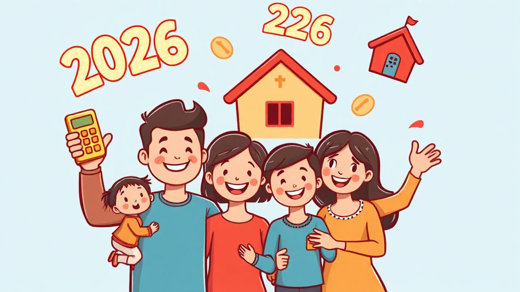 2026년 급여별 선정 기준 및 지원 금액 (cartoon 스타일)