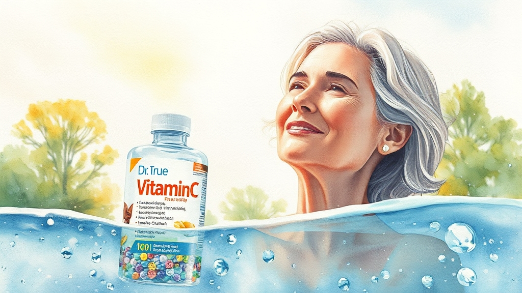 닥터트루 비타민C 핵심 분석 (watercolor 스타일)