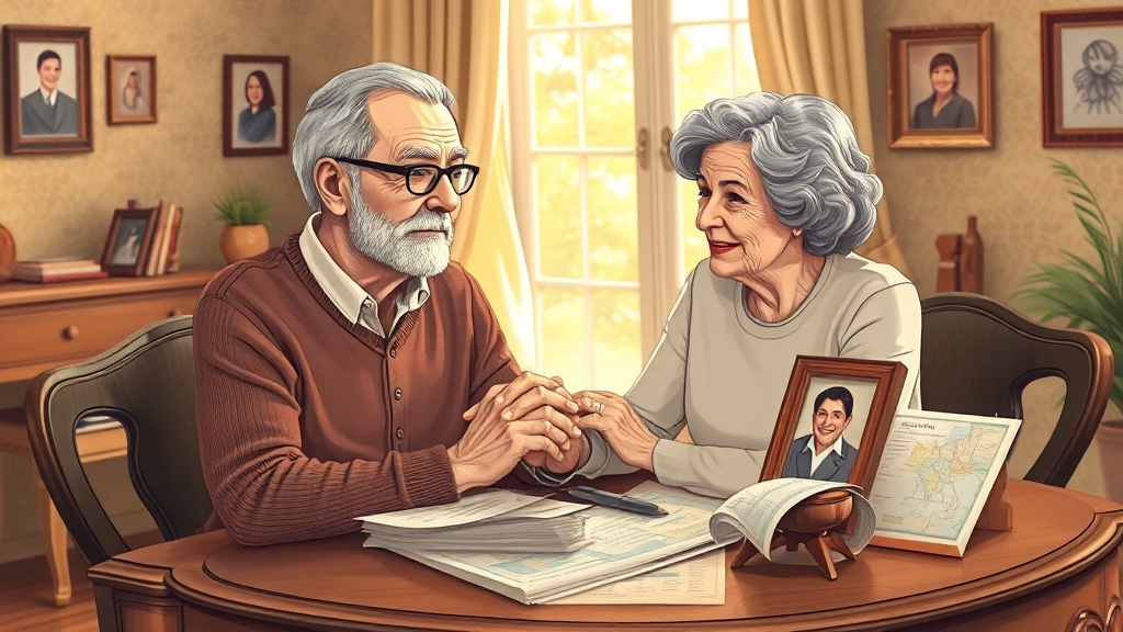 노령연금, 어떻게 신청할까? (illustration 스타일)