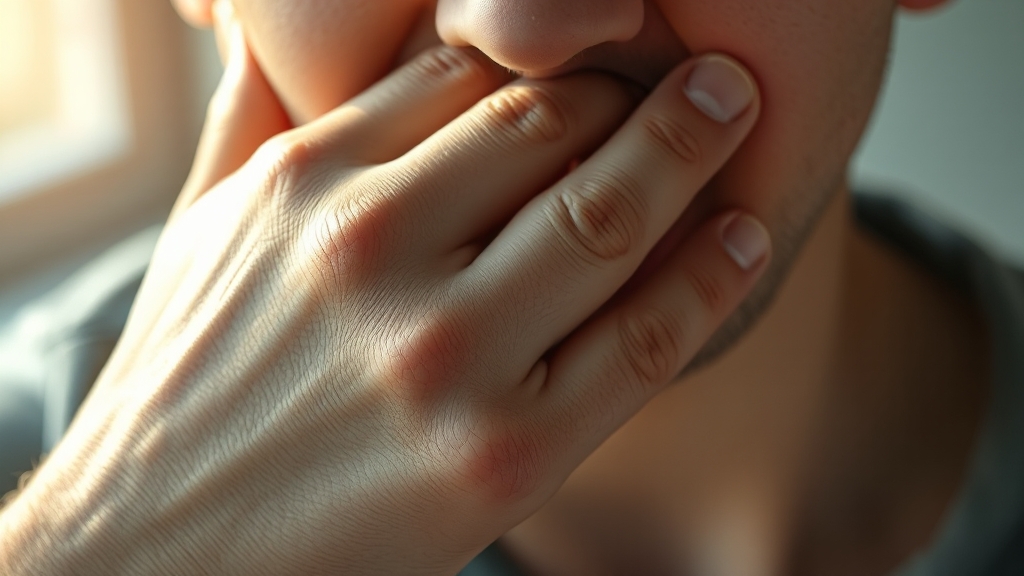 수족구 증상 변화: 단계별 타임라인 (realistic 스타일)