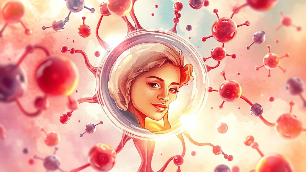 리박트과립과 저알부민혈증 (watercolor 스타일)